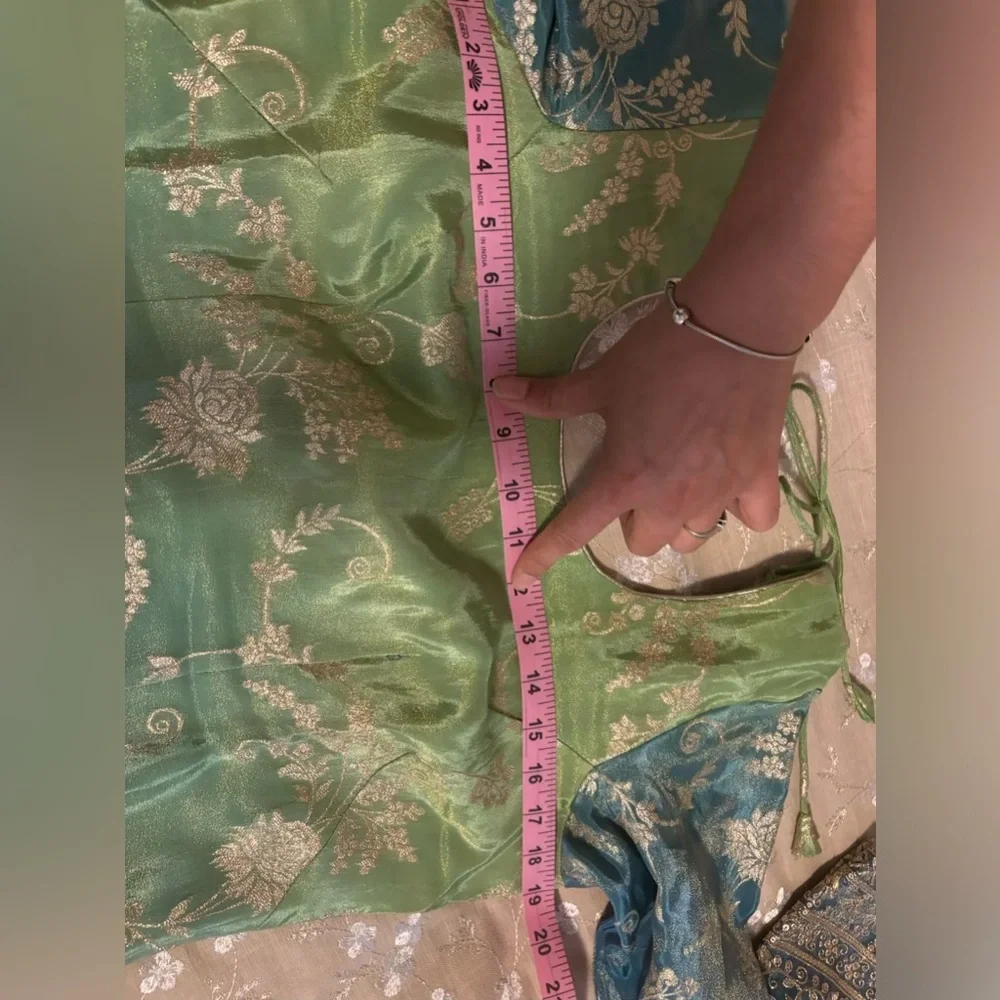 Ombre Embroidered Salwar Kameez - Picture 5 of 5